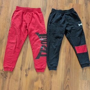 Vintage Tapout Kids Red and Black Jogger Sweatpants Set
